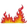 BP BRAUNERT PATCHES - Fire Flames Patch for Iron-On or