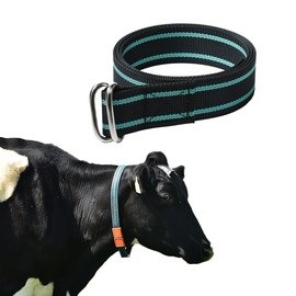The Cow Collar is Adjustable in Size, Suitable for Managing Cattle, Horses, and Sheep with a high-Strength Polyester Smart Ranch Collar. (Green)