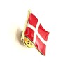 Danish Flag Metal Enamel Pin Badge, Metal