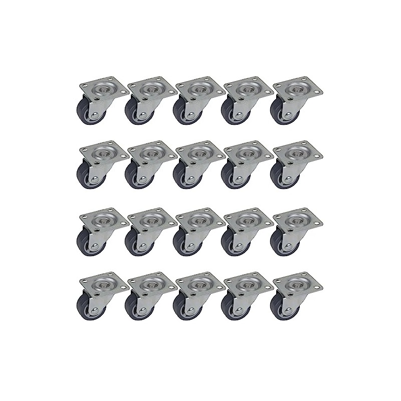 Dörner + Helmer Set of 20 Furniture Castors 30 mm