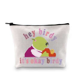 Mona Naanalan Makeup Bag Cartoon Gift Princess Mona Meme Hey Birdy Its Okay Birdy Zipper Pouch (Hey Birdy It's Okay Birdy 2uk)