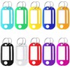 Ailiver Key Fob with Writable Labels, Plastic Key Ring with