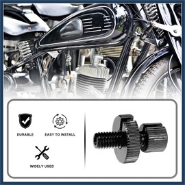 INFINAUTO 6 Pcs M8 Brake Clutch Cable Line Adjuster Screw Black Stylish Design