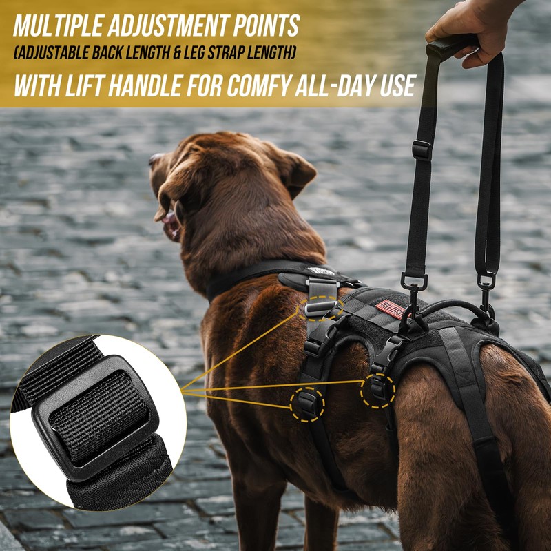 OneTigris Dog Support Harness for Back Legs, Dog Lift Sling