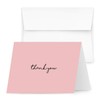 Baby Girl Thank You Card – Elegant Light Pink Greeting