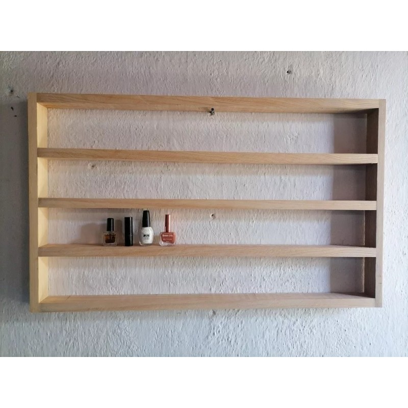 Heand Made Exhibidor Esmaltero Multiusos Maquillaje De Pared Juguetero