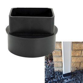 Fernco PDSC-43 Downspout Storm Drain Connector, Pack of 1, Black