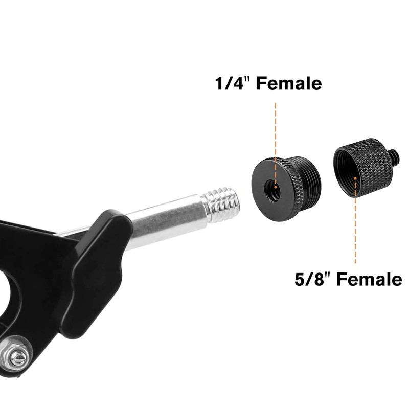 3 Pieces Microphone Stand Adapter, 1/4, 5/8 Mic Stand Adapter,
