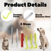 6 Pieces Chemical-Free Tick Remover Set, Painless Tick Hook, Tool