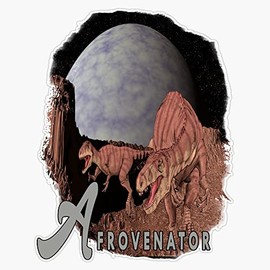 Afrovenator Dinosaur Sticker Decal Size 5"