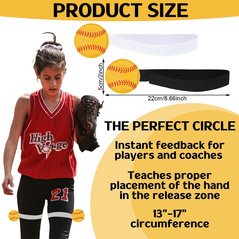 Rotatingpals 4 Pcs Softball Pitching Training Aids Pitching Training Belt