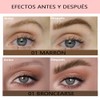 2 Pcs Lapiz De Cejas, Lapiz para Cejas Efecto Microblading,
