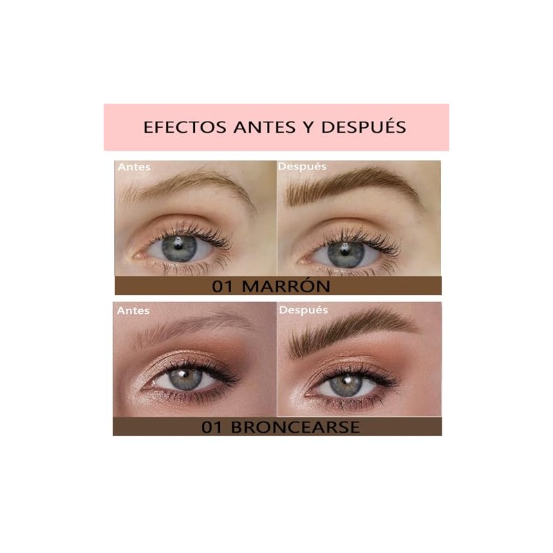 2 Pcs Lapiz De Cejas, Lapiz para Cejas Efecto Microblading,