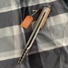 Traeger BBQ Grill Grilling Tongs, Silver with Brown 14.5"