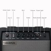 Electric Guitar Amplifier 20W Black Portable Smart amp 6.5'' Speaker