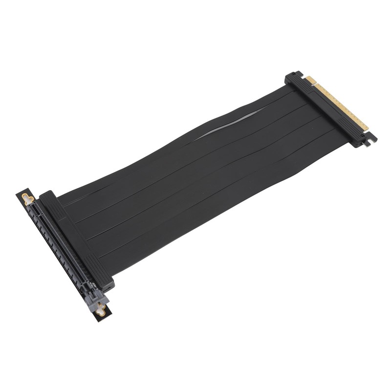 PCIE4.0 X16 Riser Cable 9.8in Length Right Angle High Speed
