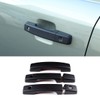 DIYUCAR ABS Plastic Matte Black Car Exterior Door Handle Cover