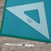 Graphoplex Set Square 45 ° 3 Straight Edges Transparent 26