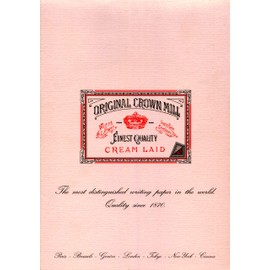 Original Crown Mill Classic Line A4 Texture Laid Writing Pad - Pink (Pack of 50),White