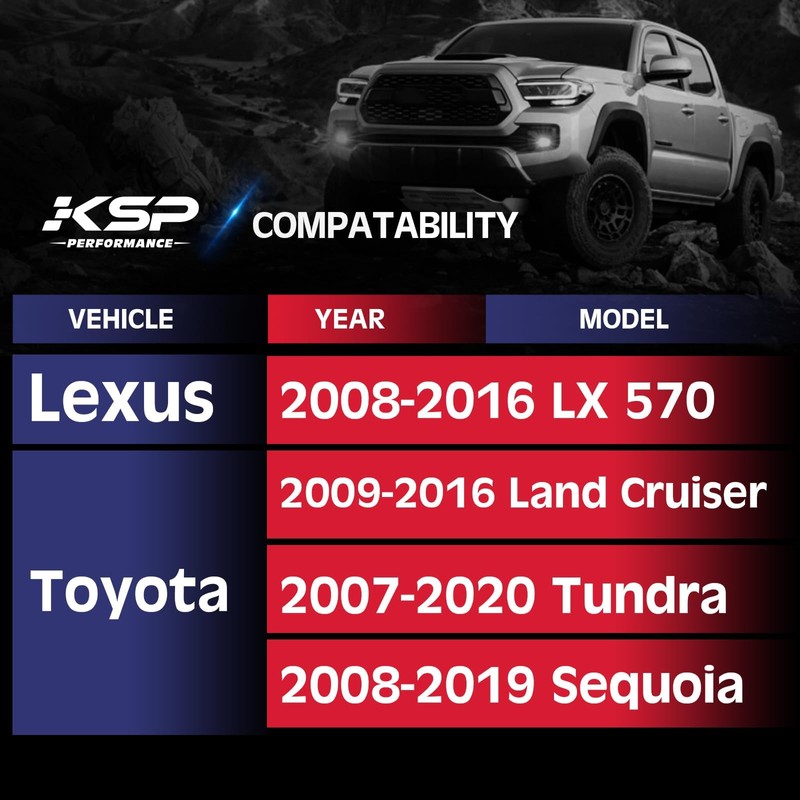 KSP 1.25”Wheel Spacers for Lexus LX570 2008-2016, 4pcs 5X150 Spacers