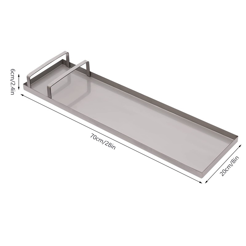 Silencear Concrete Stainless Steel Knee Boards, 28'' x 8'' Concrete
