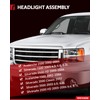 Torchbeam Headlight Assembly Replacement for 03-06 Silverado 1500/2500 HD/3500, 07