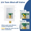 1-PACK GUOFIS Icemaker Outlet Box with 1/2" Copper Press Inlet