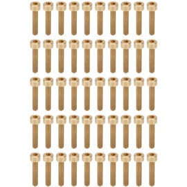 50Pcs Cap Hex Socket Screw Copper Fastener Hardware Tools Industrial Supplies M4M4x20