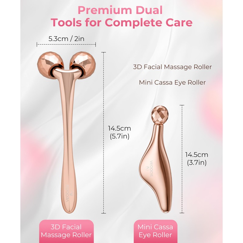 Beauty Facial Roller & Eye Roller, Small Face Roller, Eye