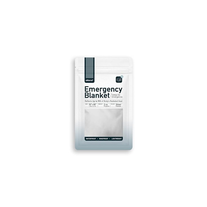 Altland Single Emergency Blanket - Individually Packaged Silver Mylar Blanket