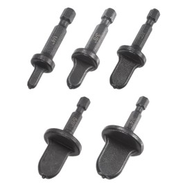 uxcell Swage Tube Expander Drill Bit Set 1/4" Hex Handle Repairing Flaring Tool with 1/4" 3/8" 1/2" 5/8" 3/4" Bits for Air Conditioning Copper Aluminum Pipe