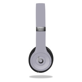 MightySkins Skin Compatible with Beats by Dr. Dre Solo 3 Wireless - Solid Gray | Protective, Durable, and Unique Vinyl Decal wrap Cover | Easy to Apply, Remove, and Change Styles | Made in The USA