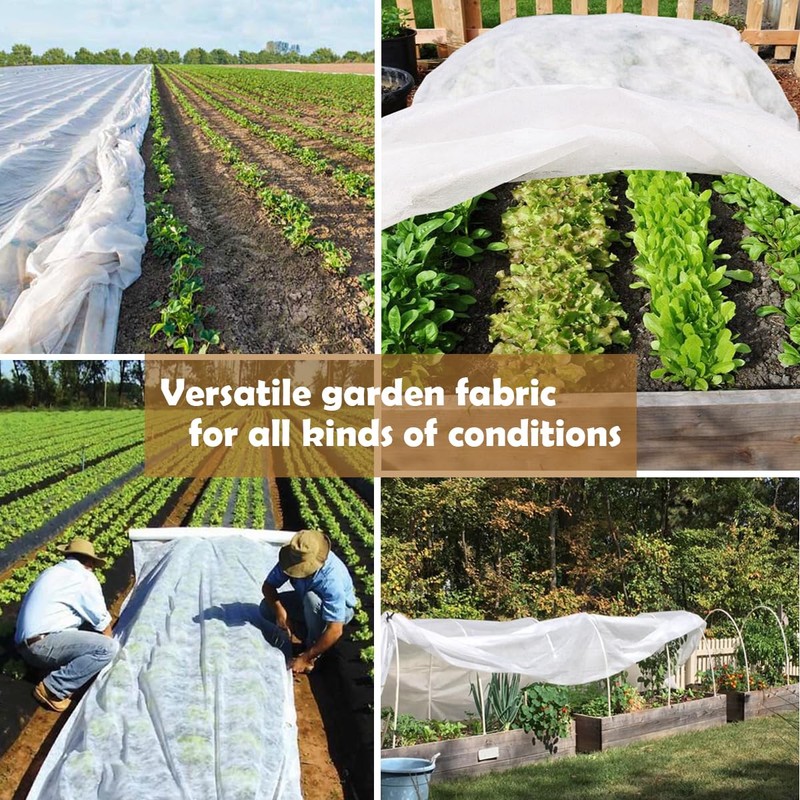 Plant Covers Freeze Protection, Antifrost Cover 7ft×10ft Reusable Rectangle Frost