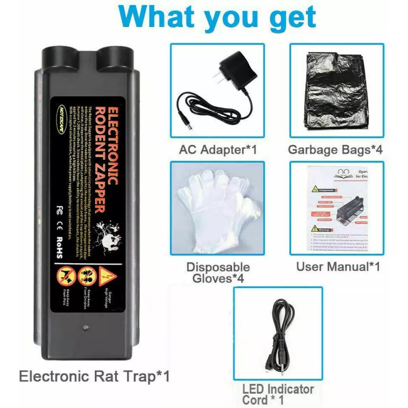 LW 2PK Electronic Mouse Trap Pest Victor Control Rat Killer