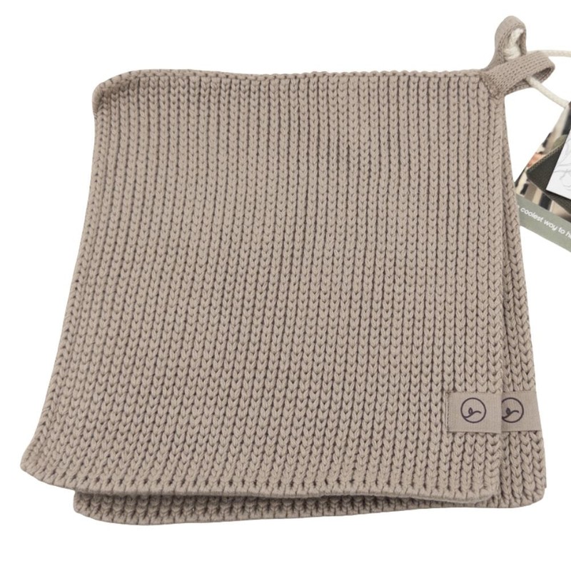 Ecovask Pot Holders Two Pack Organic Cotton, Sea Foam