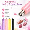 Plman 9PCS Nail Dotting Pen Set for Salon Art Stippling