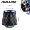 RULLINE 76mm 3" High Flow Round Tapered Cone Cool Air