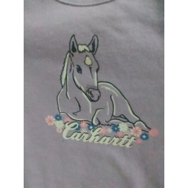 Carhartt Girls Carhartt One Piece Purple Horse new NWT size 18 months