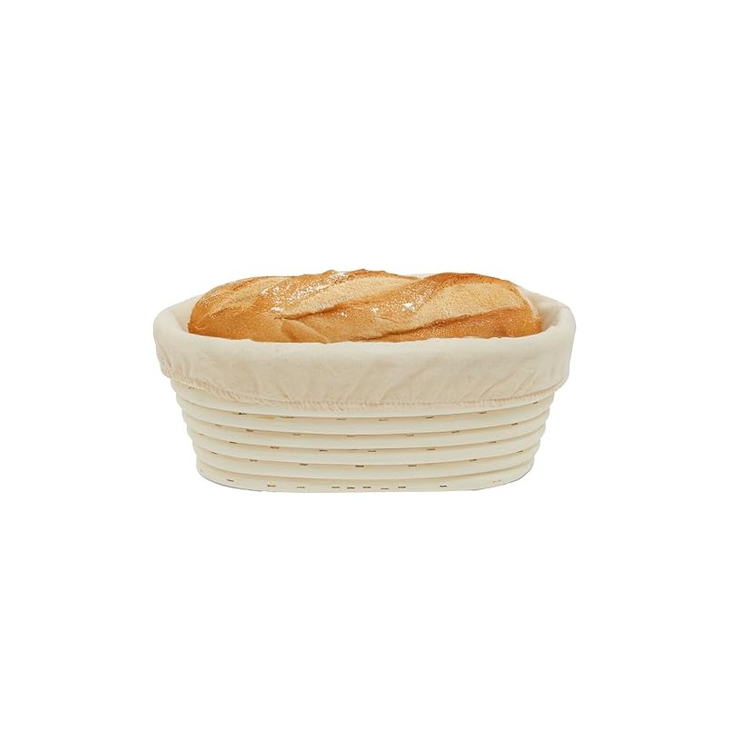 Premier Housewares Bread Sourdough Proofing Basket Rattan Basket (Small Oval)