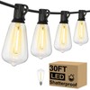 Brightever 30FT LED Outdoor String Light with 16 ST38 Vintage