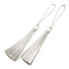 Machida Tetoron Yokomaki Tassel, Ornament, Accessory Tassel, Polyester Tassels (Silver)