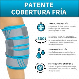 Bolsa de Hielo para Rodilla,89 * 25cm Bolsa de Hielo para Aliviar el Dolor de Rodilla,Paquete para Lesiones,Hinchazón,Artritis,Compresa de Gel Frío Caliente para Múltiples Partes del Cuerpo(1, Azul, 89*25cm)