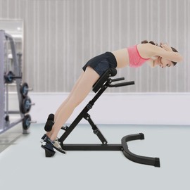 BYGOVICE Foldable Hyperextension Roman Chair, Hyperextension Bench for Home Gym Muscle Strength Training Fitness, Adjustable Lengths and Angles, Multi-Functional Back Machines