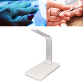 Folding Nail Lamp, UV LED Nail Dryer Lamps, Foldable Desk Nail Lamp, Nail Light Therapy Lamp, Drying Lamp for Home and Salon