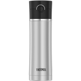 THERMOS 16 Ounce Drink Bottle with Tea Infuser, Black