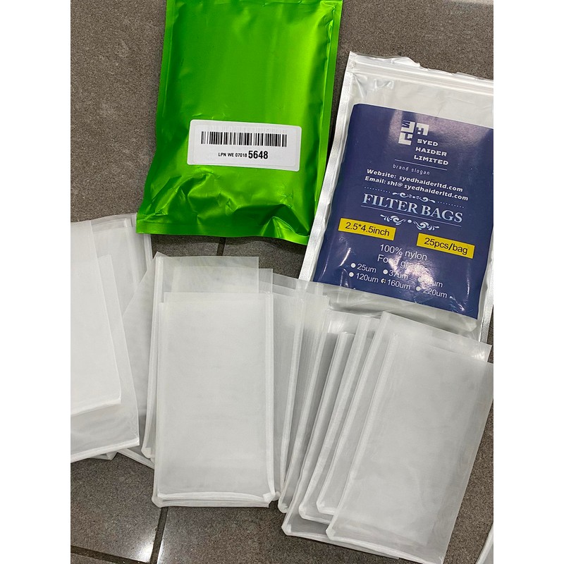 47 Micron Rosin Filter Bags