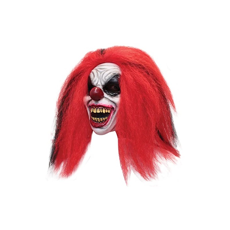 REDDISH CLOWN FACE LATEX MASK