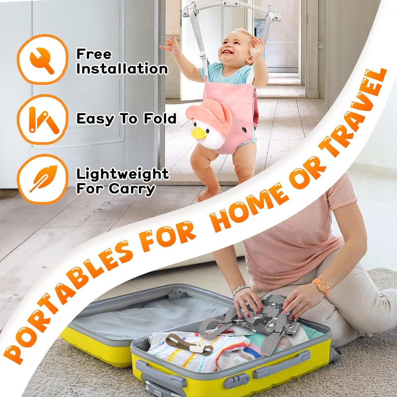 Baby Doorway Jumpers, Portable Doorway Jumper for Baby, Baby Jumper