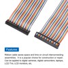 MECCANIXITY IDC Rainbow Wire Flat Ribbon Cable 2.54mm Pitch 50