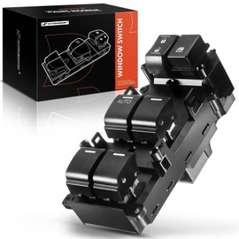 A-Premium - Interruptor de ventana eléctrica principal del lado del conductor compatible con Honda Accord 2008 2009 2010 2011 2012, reemplazo# 35750-TB0-H01, 35750-TA0-A02, 35750-TBD-H13